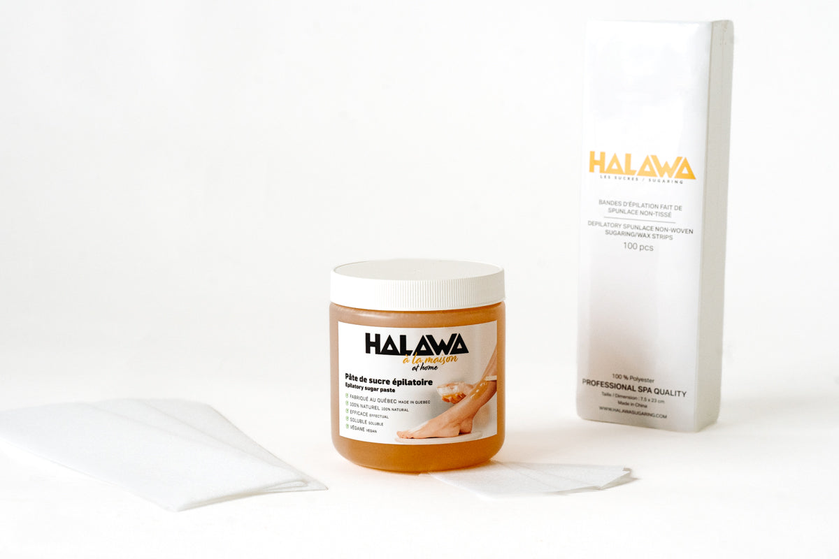 HALAWA AT HOME Sugaring Kit for at home Hair Removal ( 4 items )